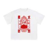 Chinese Characters Peking Opera Graphic Tee-INNBLAC Fashion Apparel