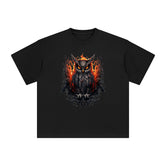 Gothic Owl Graphic Tee-INNBLAC Fashion Apparel