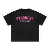 Stronger Than Cancer Graphic Tee-INNBLAC Fashion Apparel