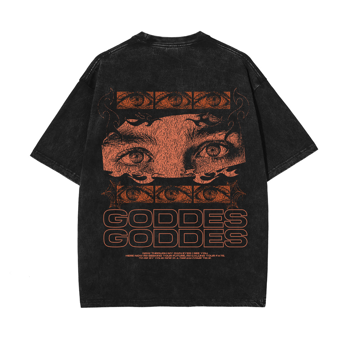 Goddes Streetwear Graphic Washed Tee-INNBLAC Fashion Apparel