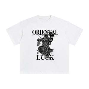 Chinese Characters Oriental Luck Graphic Tee-INNBLAC Fashion Apparel