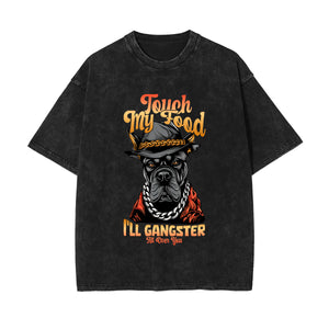 Boss Dog Stone Wash Graphic Tee-INNBLAC Fashion Apparel