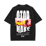 Stop Wars Streetwear Graphic Tee-INNBLAC Fashion Apparel