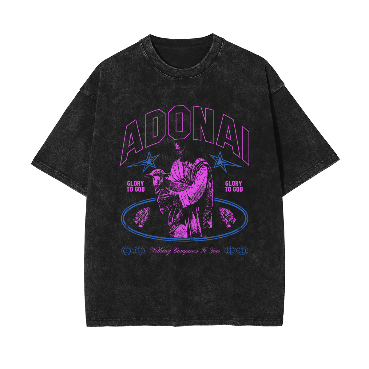 Adonai Christian Graphic Tee-INNBLAC Fashion Apparel