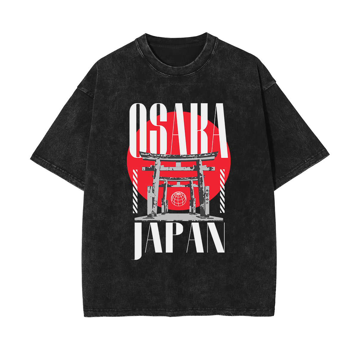 Osaka Japanese Stone Wash Graphic Tee-INNBLAC Fashion Apparel