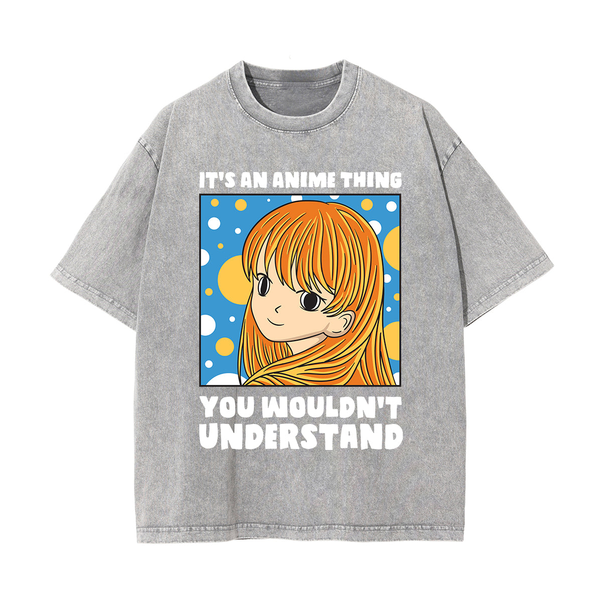 lt's an Anime Thing Graphic Washed Tee-INNBLAC Fashion Apparel