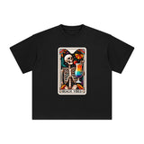 Beach Vibes Skeleton Graphic Tee-INNBLAC Fashion Apparel