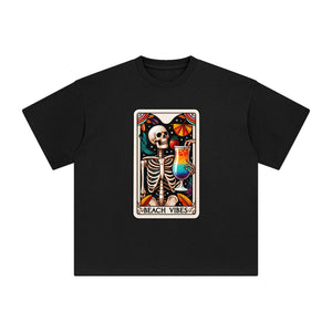 Beach Vibes Skeleton Graphic Tee-INNBLAC Fashion Apparel