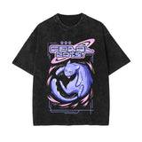 Feral Cat Y2K Japanese Graphic Tee-INNBLAC Fashion Apparel