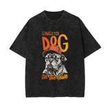 Boss Dog Stone Wash Graphic Tee-INNBLAC Fashion Apparel