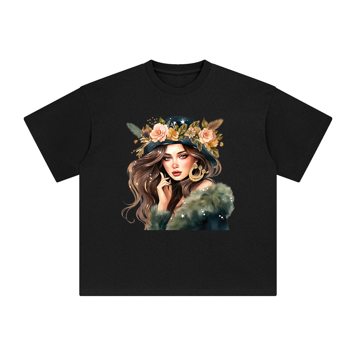 Beautiful Girl Graphic Tee-INNBLAC Fashion Apparel