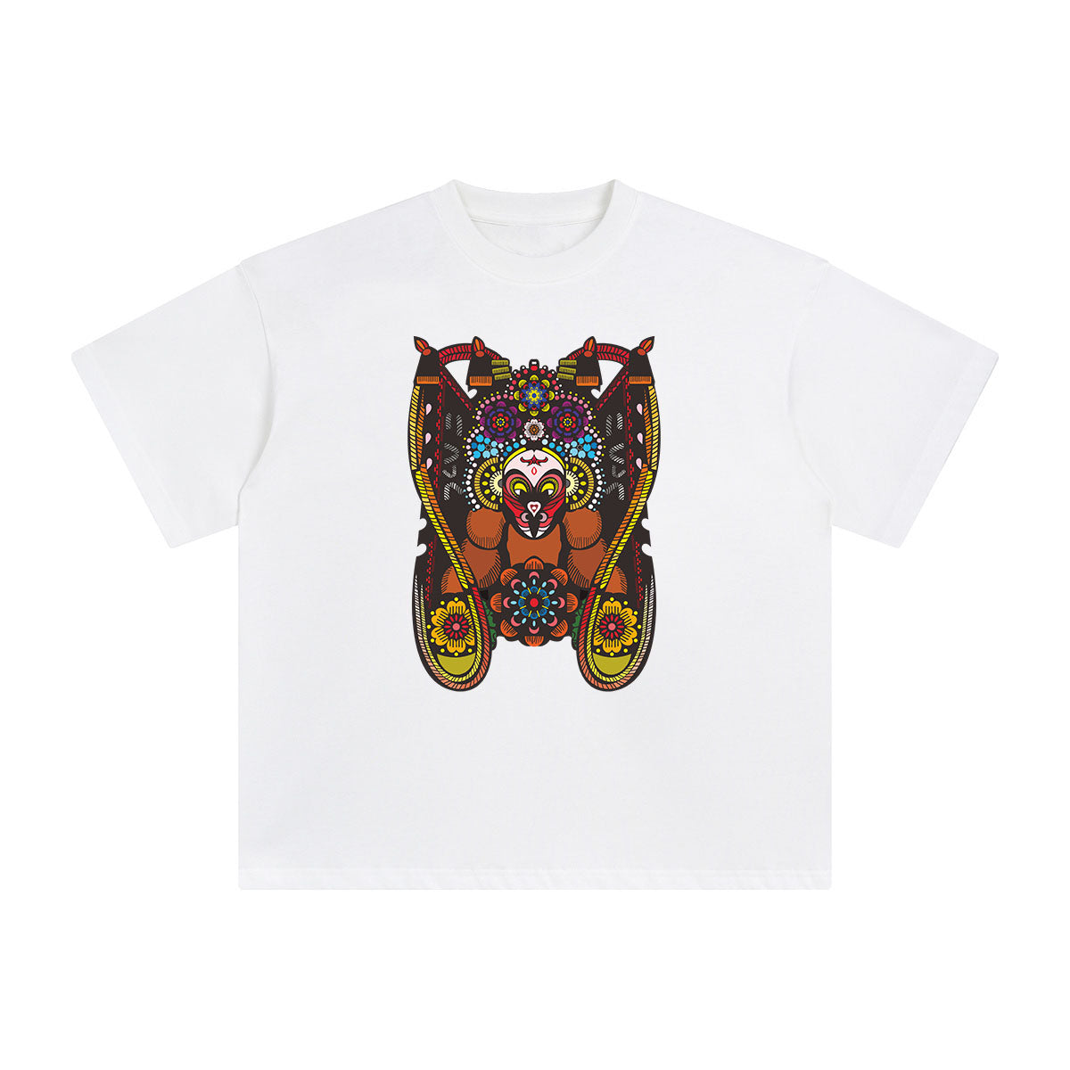 Chinese Peking Opera Graphic Tee-INNBLAC Fashion Apparel