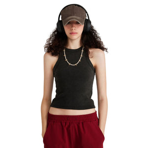 Retro Washed Slim Tank Top-INNBLAC Fashion Apparel