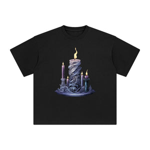 Gothic Candles Graphic Tee-INNBLAC Fashion Apparel