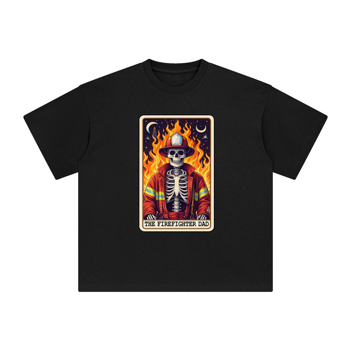 The Firefighter Dad Graphic Tee-INNBLAC Fashion Apparel