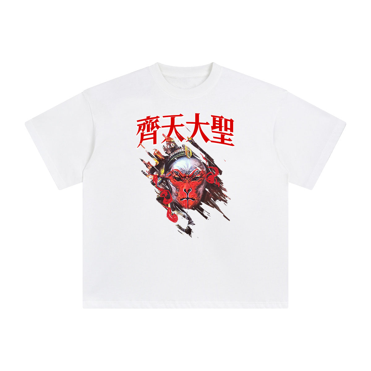 Chinese Characters The Monkey King Graphic Tee-INNBLAC Fashion Apparel