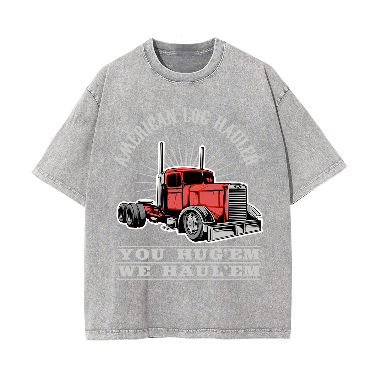 American Log Hauler Graphic Tee-INNBLAC Fashion Apparel