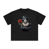 Clown With Rose Graphic Tee-INNBLAC Fashion Apparel