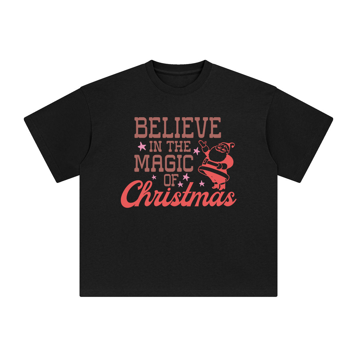 Believe In The Magic Of Christmas Graphic Tee-INNBLAC Fashion Apparel