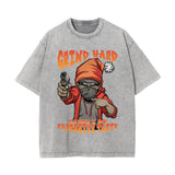 Gangsta Outfits Wash Graphic Tee-INNBLAC Fashion Apparel