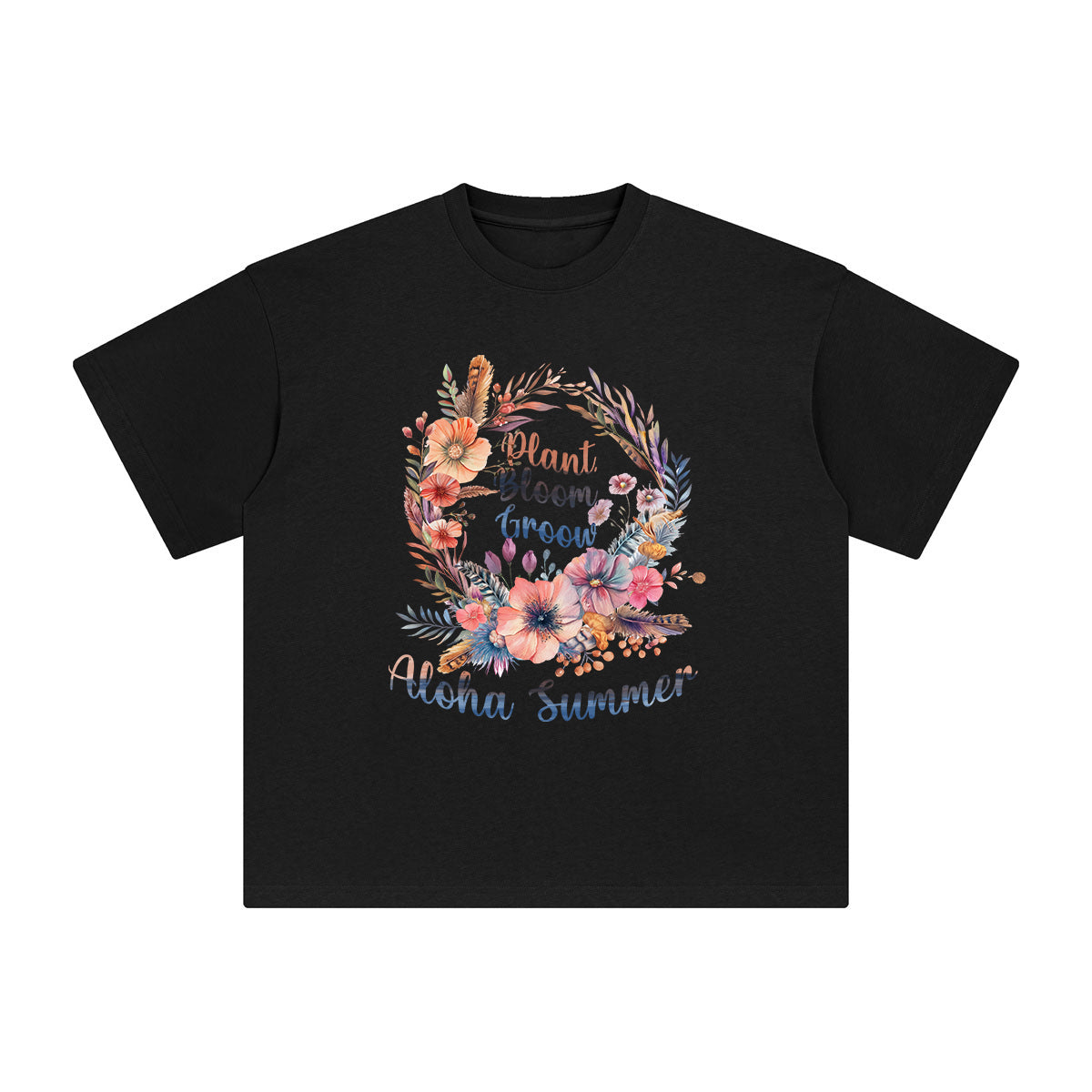 Aloha Summer Graphic Tee-INNBLAC Fashion Apparel