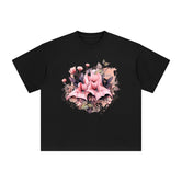 Butterfly Flower Graphic Tee-INNBLAC Fashion Apparel