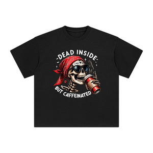 Dead Inside But Caffeinated Graphic Tee-INNBLAC Fashion Apparel