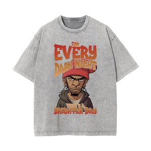 Gangsta Outfits Wash Graphic Tee-INNBLAC Fashion Apparel