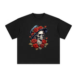 Beauty Skeleton Graphic Tee-INNBLAC Fashion Apparel