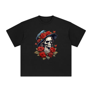 Beauty Skeleton Graphic Tee-INNBLAC Fashion Apparel