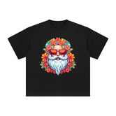 Groovy Santa Claus Graphic Tee-INNBLAC Fashion Apparel