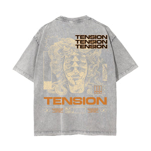 Tension Streetwear Graphic Stone Wash Tee-INNBLAC Fashion Apparel