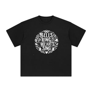 Bells Ring Hearts Sing Graphic Tee-INNBLAC Fashion Apparel