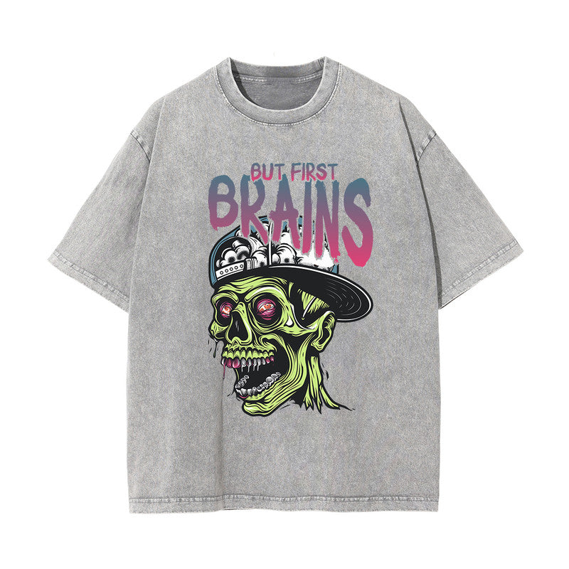 But First Brains Graphic Tee-INNBLAC Fashion Apparel