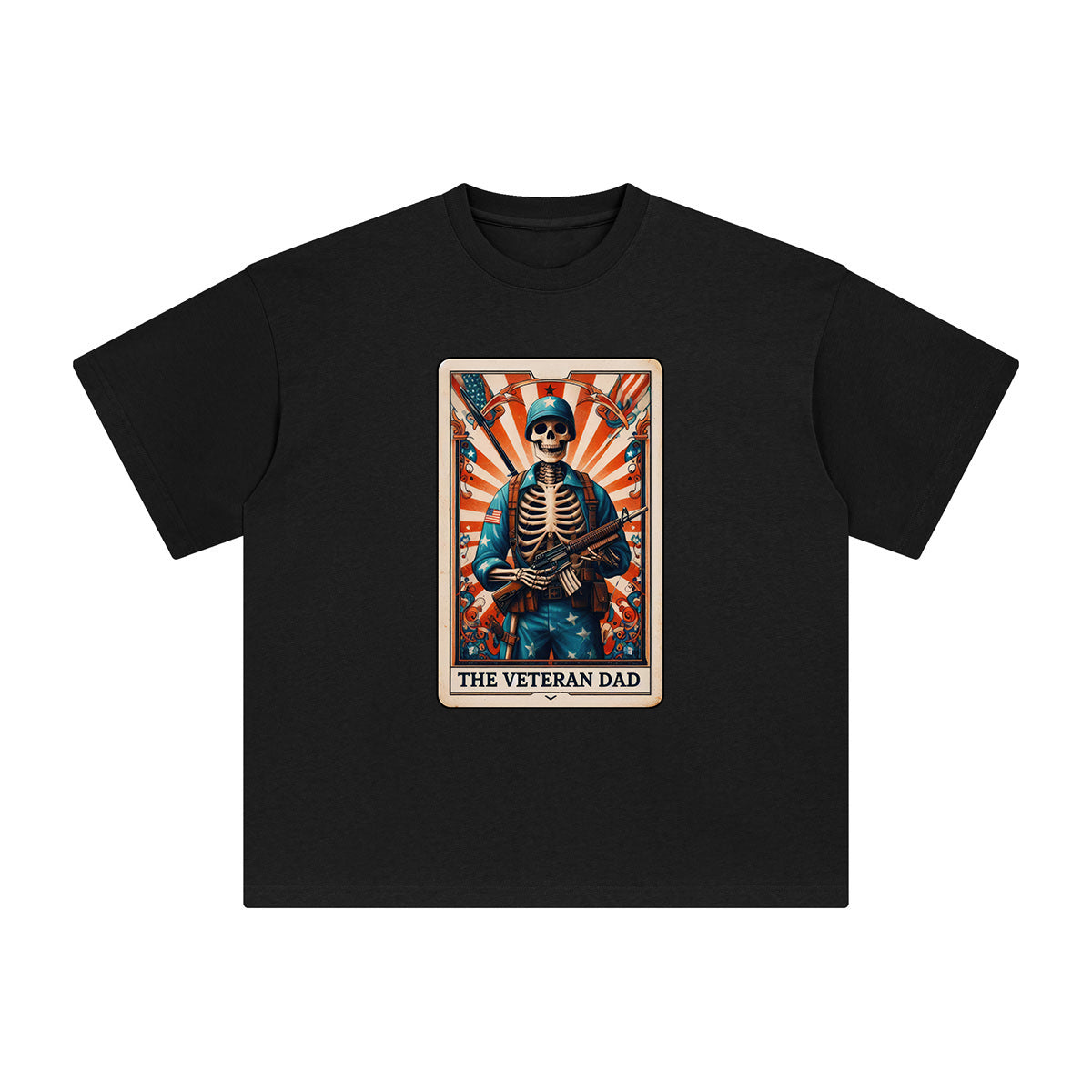 The Veteran Dad Graphic Tee-INNBLAC Fashion Apparel