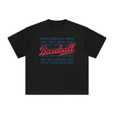 Baseball Quote Graphic Tee-INNBLAC Fashion Apparel