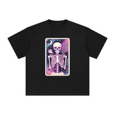 Skeleton Hold Sage Graphic Tee-INNBLAC Fashion Apparel