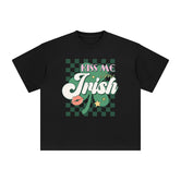 Kiss Me I'm Jrish Graphic Tee-INNBLAC Fashion Apparel