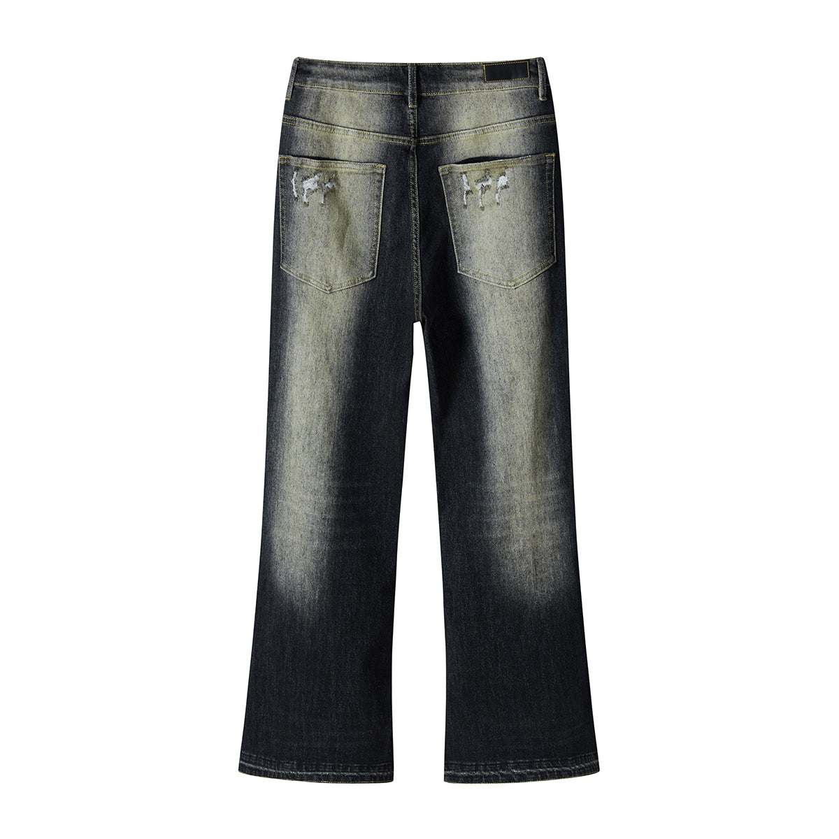 Washed Baggy Bootcut Jeans-INNBLAC Fashion Apparel