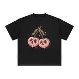 Spooky Cherry Graphic Tee-INNBLAC Fashion Apparel