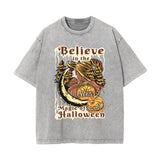 Believe In The Magic Of Halloween Graphic Tee-INNBLAC Fashion Apparel