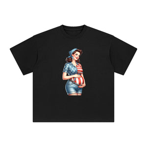 American Mom Graphic Tee-INNBLAC Fashion Apparel