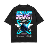 Secret Earth Space Futuristic Streetwear Graphic Tee-INNBLAC Fashion Apparel