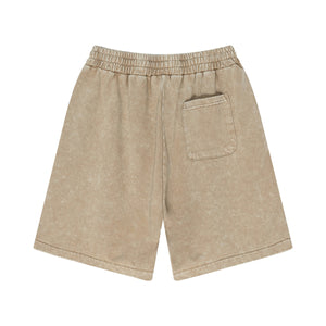 Vintage Wash Loose Fit Jogger Shorts-INNBLAC Fashion Apparel