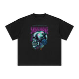 Melting Skull Wave Graphic T Shirt-INNBLAC Fashion Apparel