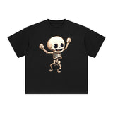 Cute Skeleton Graphic Tee-INNBLAC Fashion Apparel