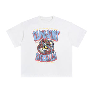 Grand Spirit Sacre Dragon Graphic Tee-INNBLAC Fashion Apparel