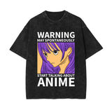 Start Talking About Anime Graphic Tee-INNBLAC Fashion Apparel