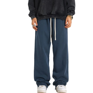 Raw Edge Relaxed fit Sweatpants-INNBLAC Fashion Apparel