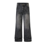 Vintage Whiskers Bootcut Jeans-INNBLAC Fashion Apparel